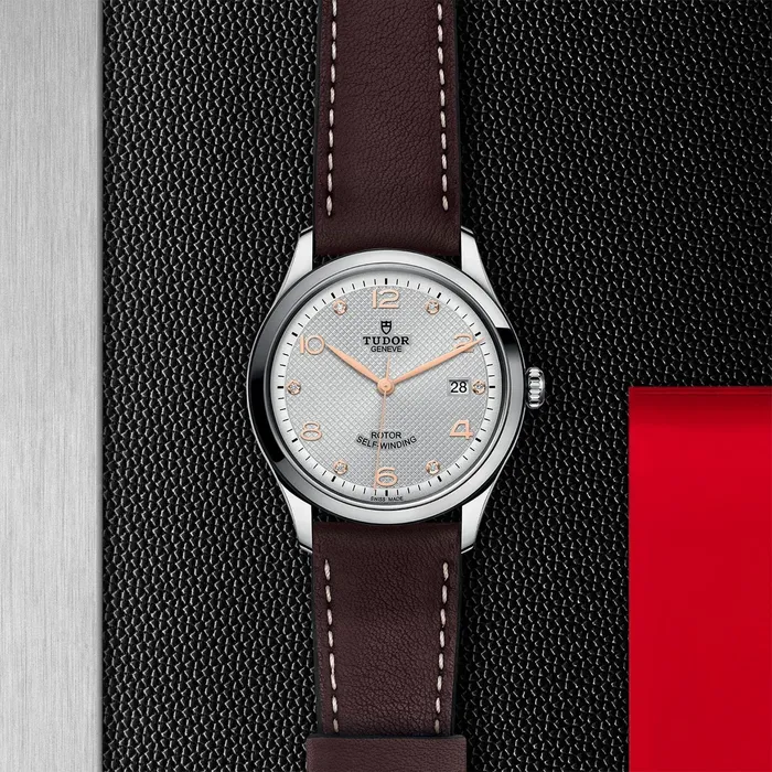 TUDOR 1926 39mm Steel Gray Diamond Dial Leather Watch M915500007 Tudor Watches TUDOR 1926 39mm Steel Gray Diamond Dial Leather Watch M915500007 Tudor Watches