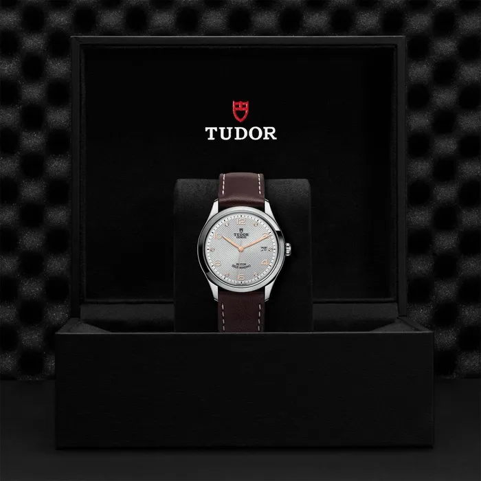 TUDOR 1926 39mm Steel Gray Diamond Dial Leather Watch M915500007 Tudor Watches TUDOR 1926 39mm Steel Gray Diamond Dial Leather Watch M915500007 Tudor Watches