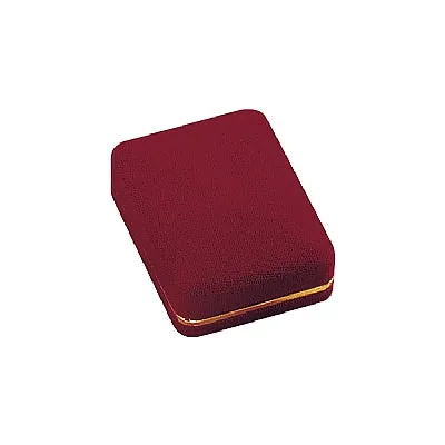 Velvet Pendant Box with Gold Rims and Matching Insert Noblepack CA Necklaces