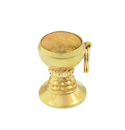 Vintage Goblet Charm in 14 Karat Yellow Gold Antique Jewelry Mall Charm Necklaces