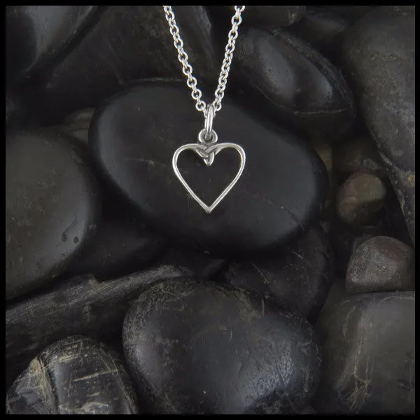 Walker Metalsmiths Colleens Heart Pendant in Silver Necklaces