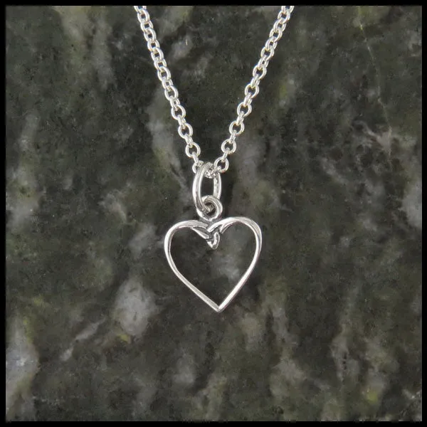 Walker Metalsmiths Colleens Heart Pendant in Silver Necklaces