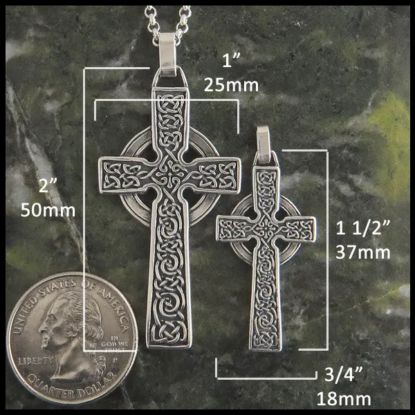 Walker Metalsmiths Necklaces Sterling Silver Adomnan Celtic Cross Pendant