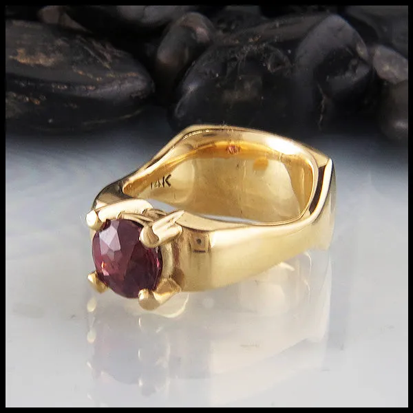 Walker Metalsmiths Rings Rhodolite Garnet Ring in Yellow Gold