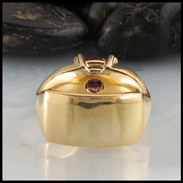 Walker Metalsmiths Rings Rhodolite Garnet Ring in Yellow Gold