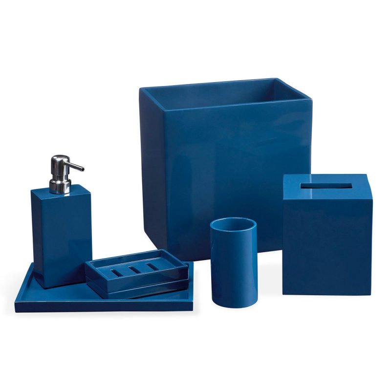 Bath Accessories |   Lacquer Bath Bundle In Navy Bath Bath Accessories