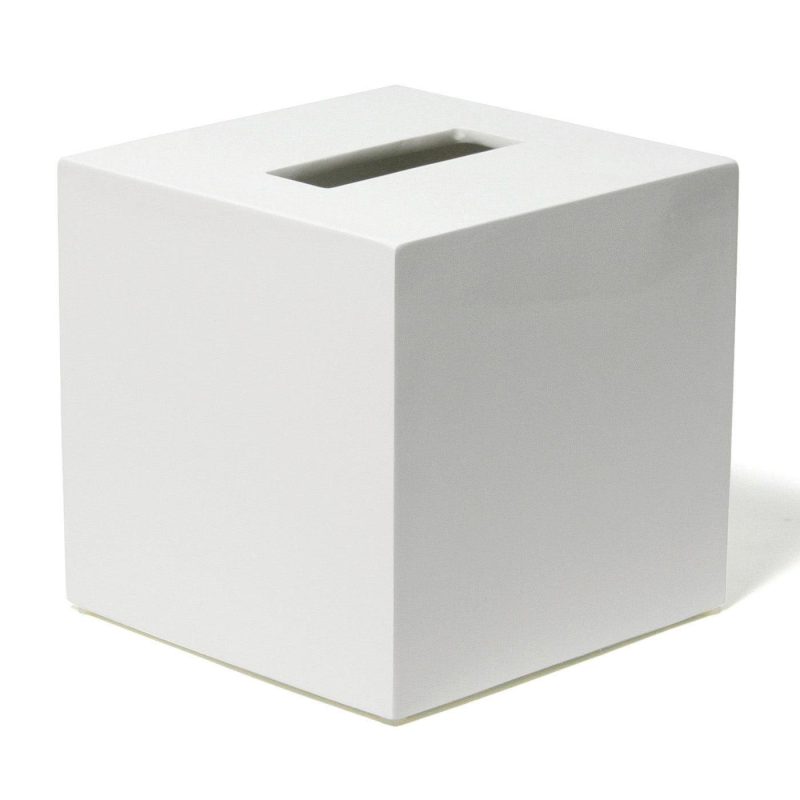 Bath Accessories |   Lacquer Tissue Box Bath Bath Accessories