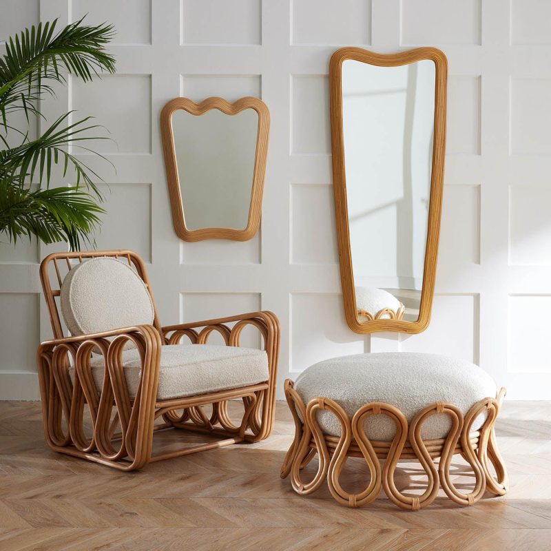 Mirrors |   Riviera Ripple Full Length Mirror Décor Mirrors