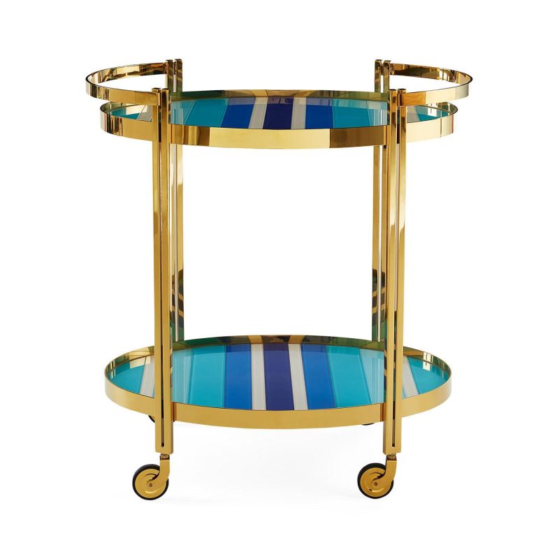 Ready-To-Ship Furniture |   Ultramarine Bar Cart Bars & Bar Carts Bars & Bar Carts