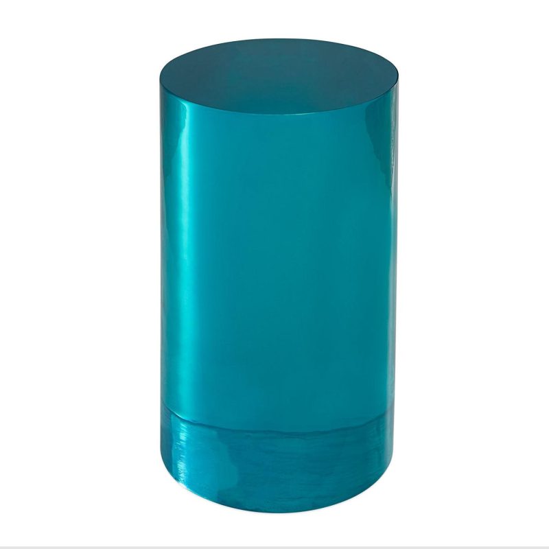 Side & Accent Tables |   Acrylic Cylinder Table Furniture 14.5" H