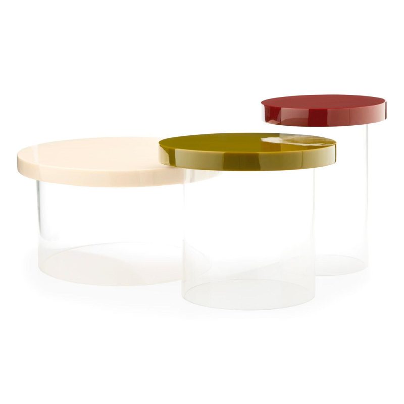 Side & Accent Tables |   Acrylic Dot Side Table Furniture 13" H