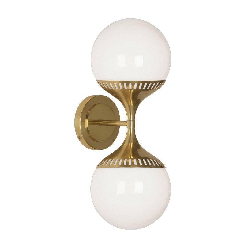 Wall Lamps & Sconces |   Rio End-On-End Sconce Lighting Brass