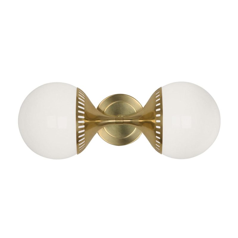 Wall Lamps & Sconces |   Rio End-On-End Sconce Lighting Brass